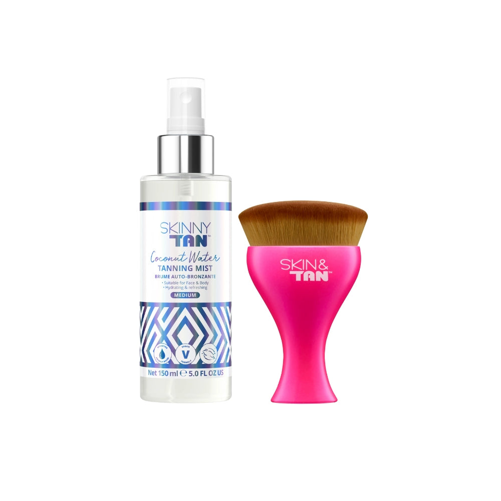 Coconut Water Tanning Mist + Body Buffing Brush