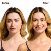 Face Glow Advanced Hydrating SPF & Tan Cream 30ml Model before and after results