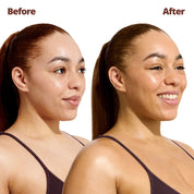 Face Glow Advanced Hydrating SPF & Tan Cream 30ml Model before and after results