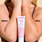 Skinny Tan Instant 1 Day Tanner Results Before and After