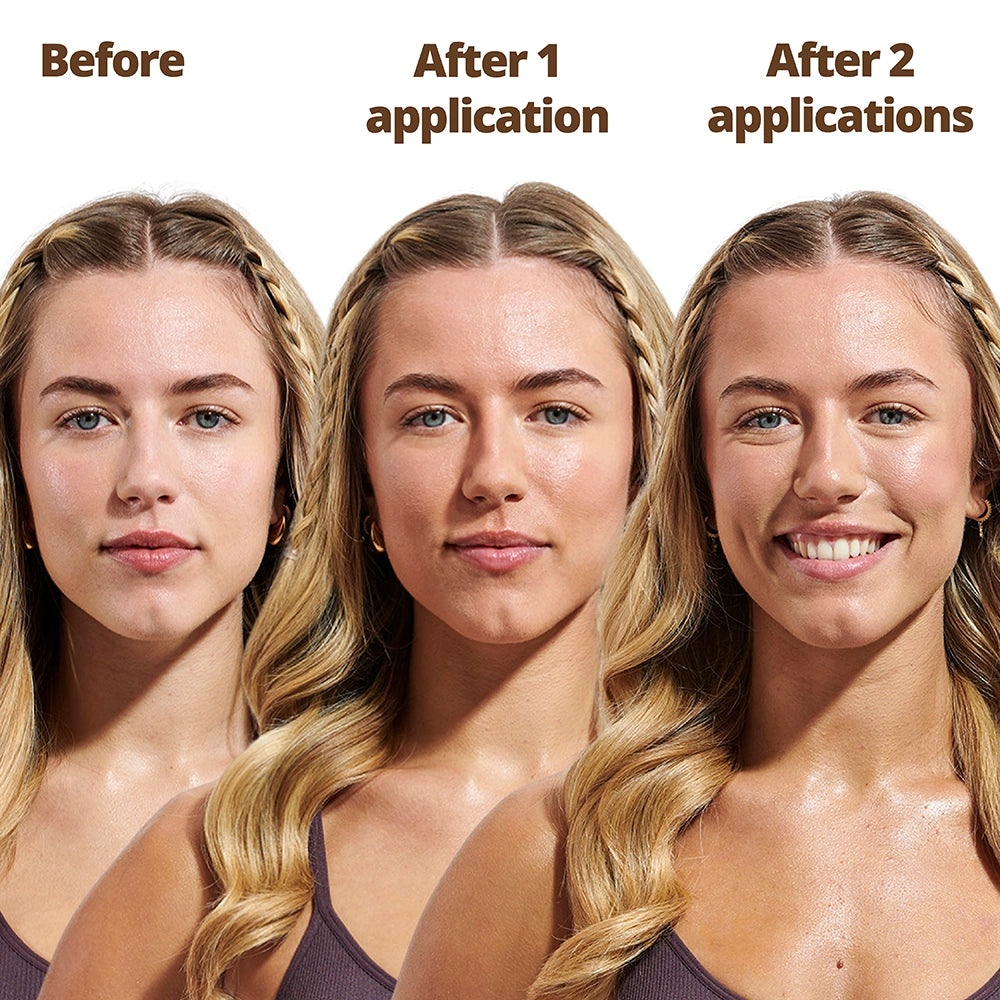 Face Glow Mist Before and After_Application 2