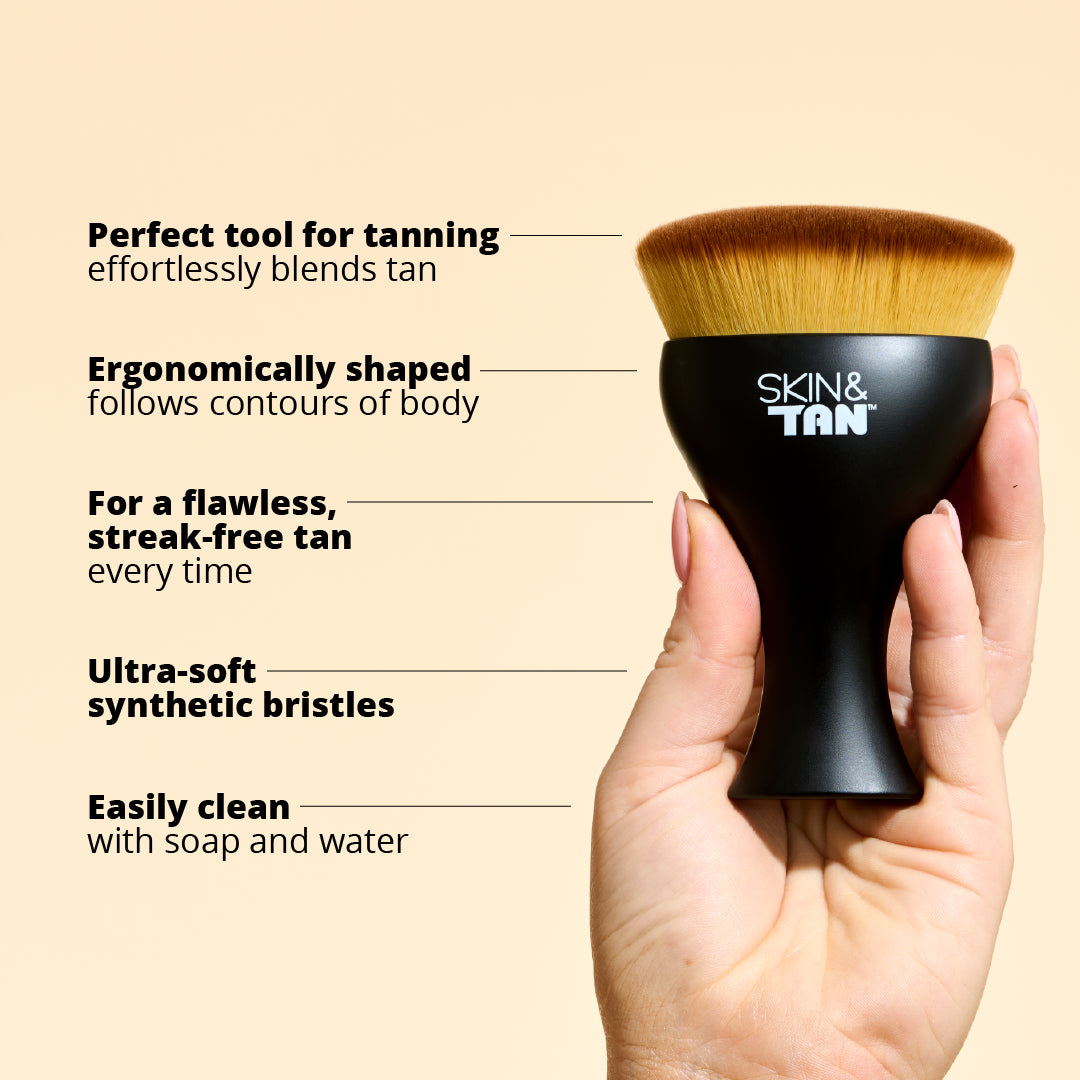 Skin & Tan Pink Gloss Body Buffing Brush USPs