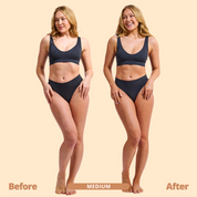 Tan & Tone Oil Medium model before and after results