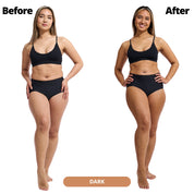 Self-Tanning Whip Dark before and after results