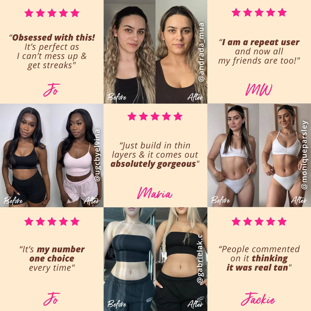 Body Glow Gradual Tanning Lotion Testimonials and UGC