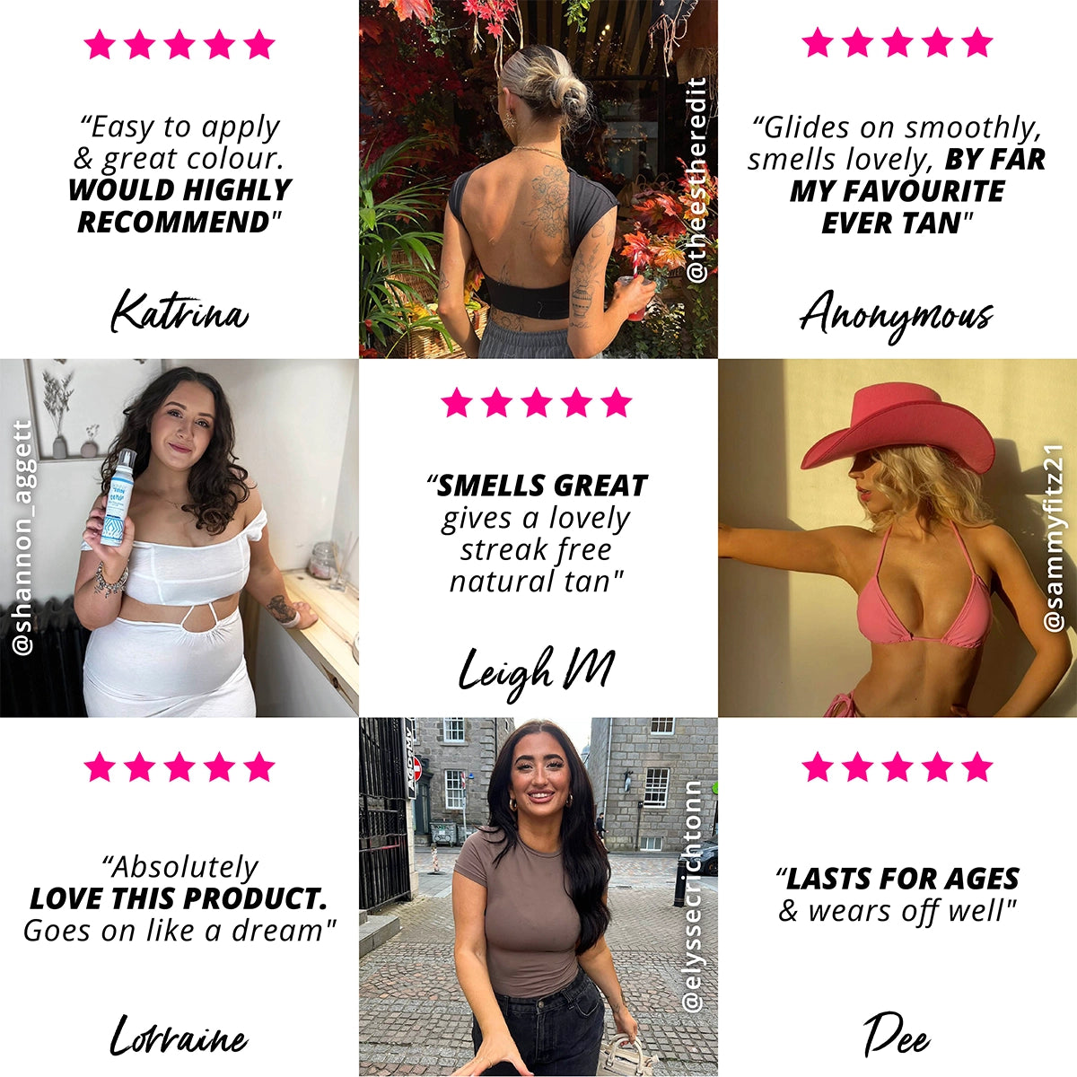 Self-Tanning Whip testimonials and UGC
