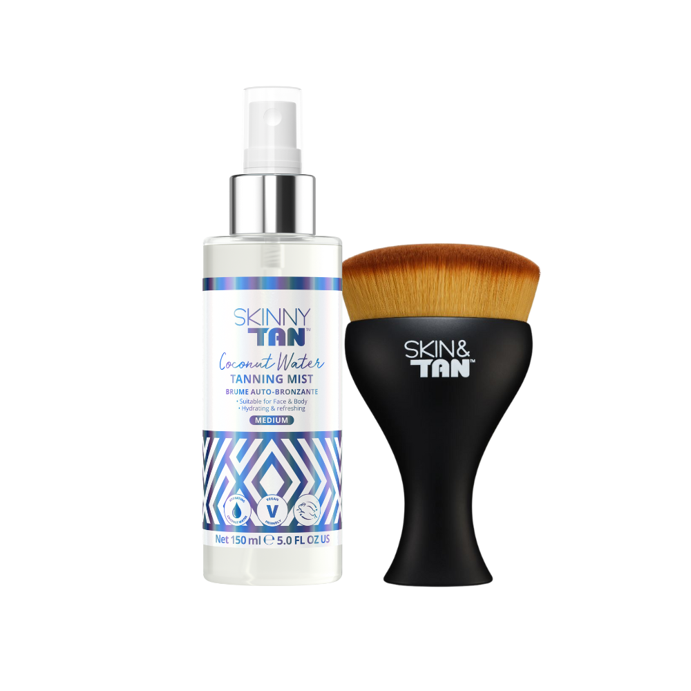Coconut Water Tanning Mist + Body Buffing Brush