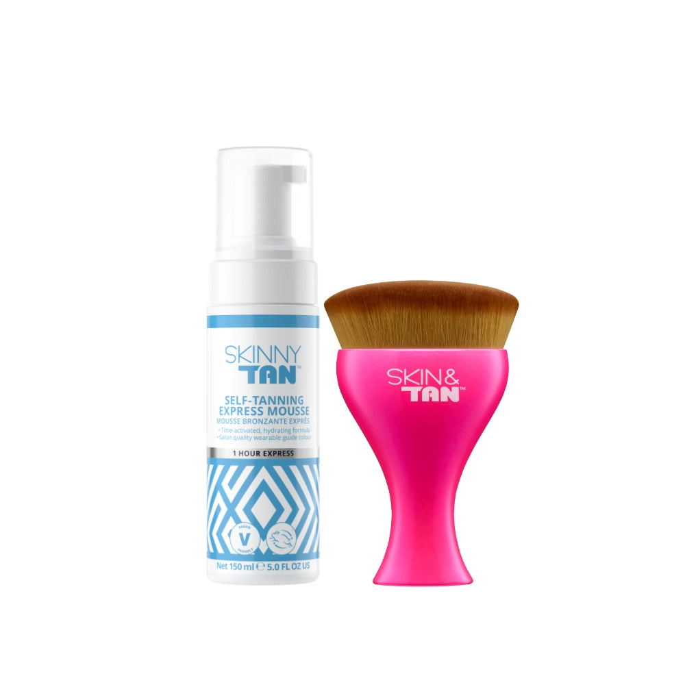 1 Hour Express Tanning Mousse + Body Buffing Brush product image