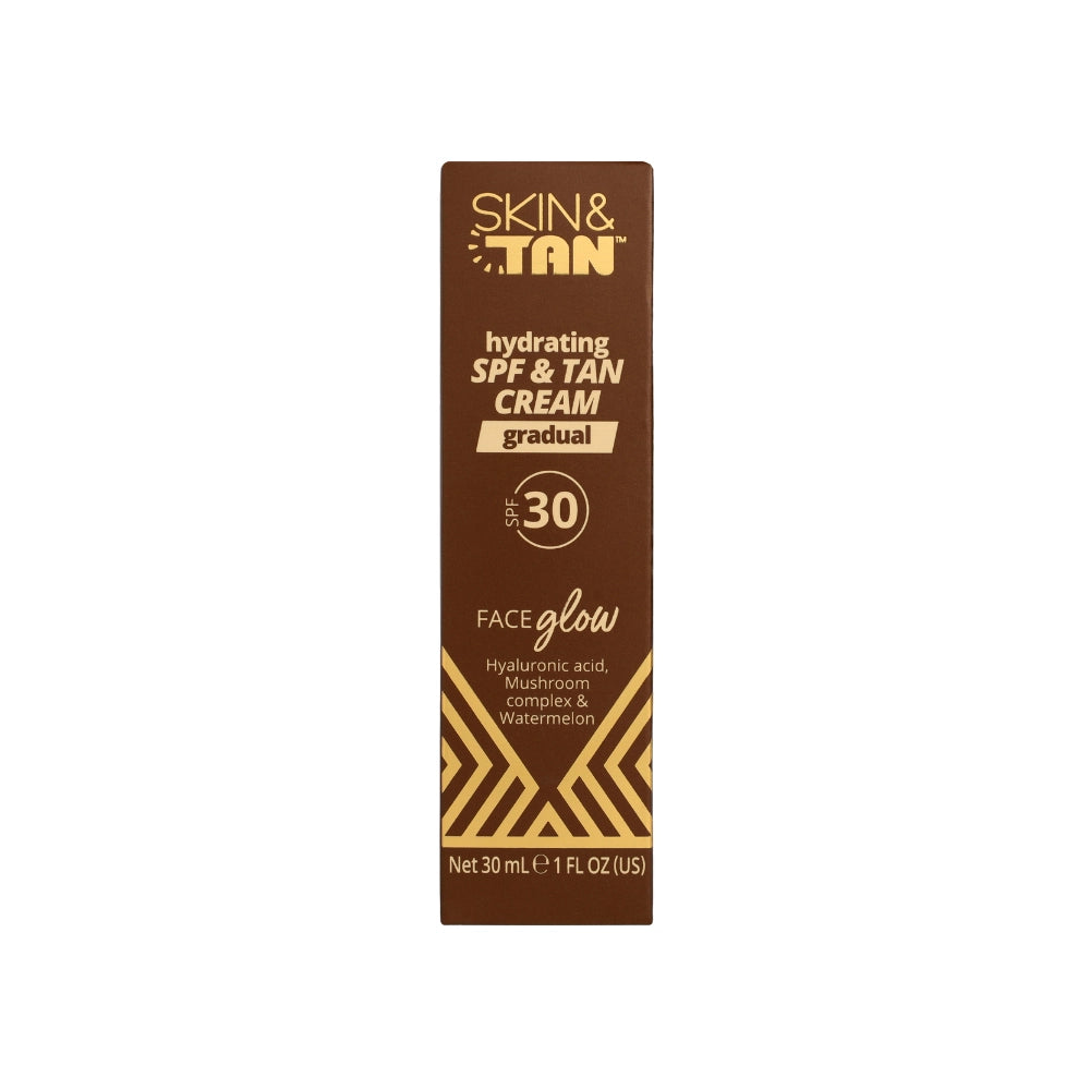 Face Glow Advanced Hydrating SPF & Tan Cream box