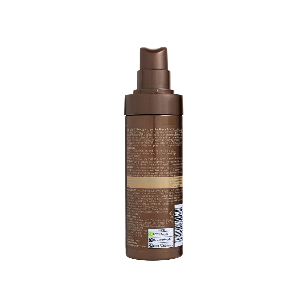 Face Glow Hydrating Tanning Mist back of pack