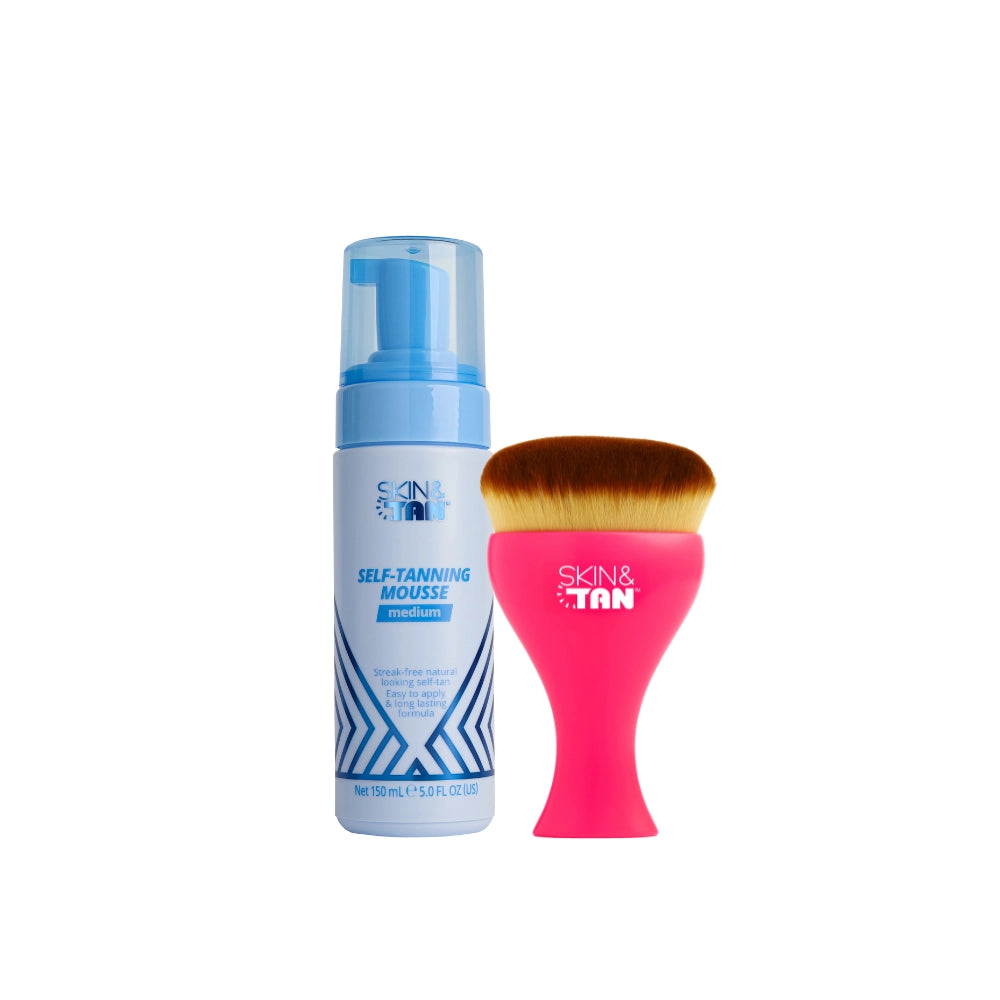 Self-Tanning Mousse 150ml | FREE Body Brush