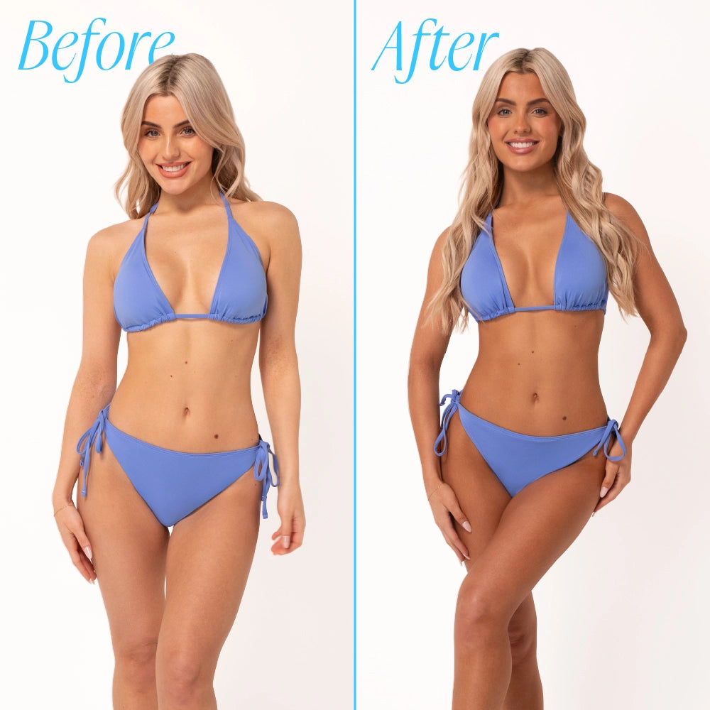 Before and After results for the 1 Hour Express Mousse