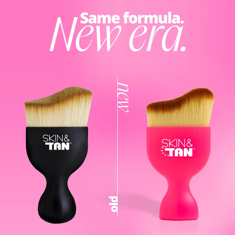 Miracle Tanning Brush colour transition- black to pink