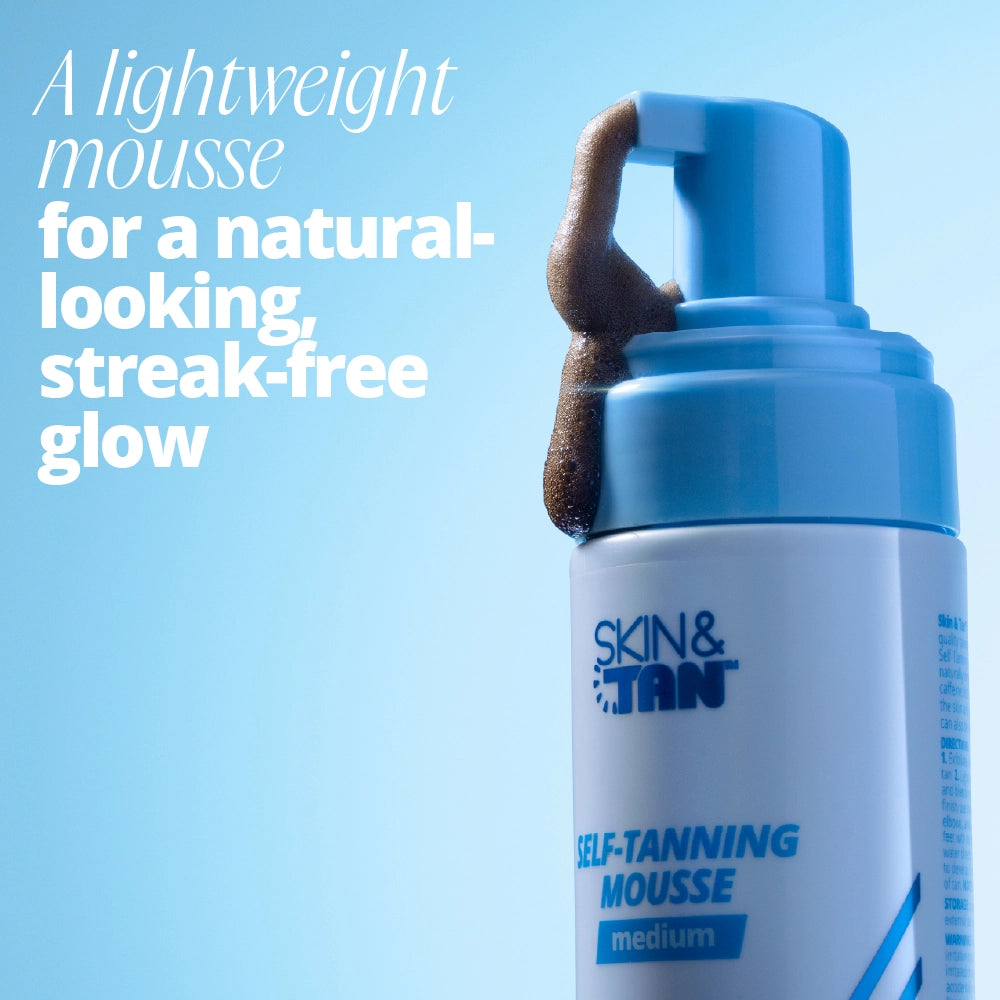 A lightweight mousse for a natural looking streak free glow 