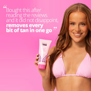 "Bought this after reading the reviews and it did not disappoint, removes every bit of tan in one go"