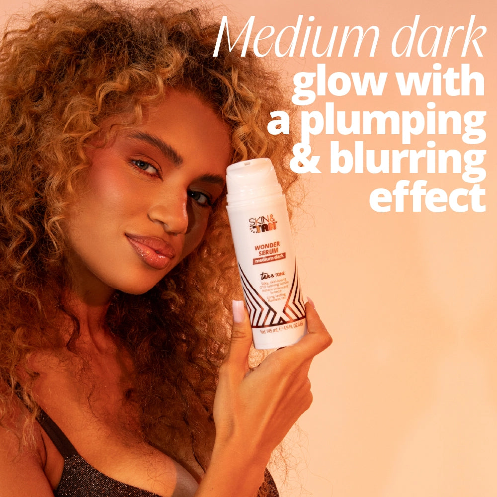 Medium dark glow with a plumping and blurring effect