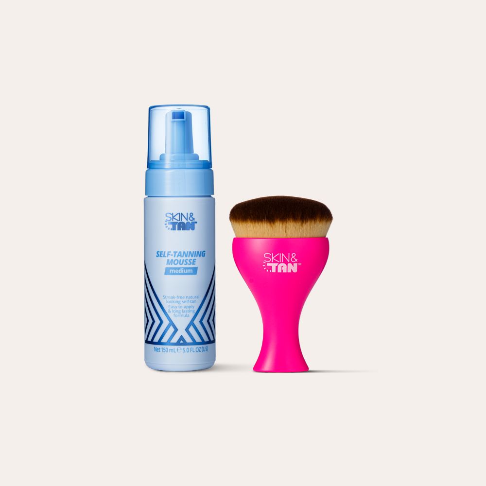 Self Tanning Mousse Medium PLUS free Body Brush